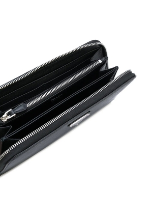 Prada Saffiano zip wallet - Black