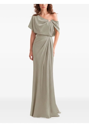 Gemy Maalouf asymmetrical-draped maxi dress - Neutrals