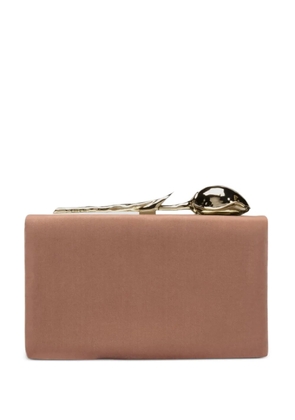 ERDEM Bloom Minaudière clutch bag - Neutrals