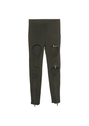 Burberry Pre-Owned cut-out zipped trousers - Black