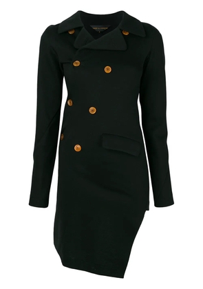 Comme Des Garçons Pre-Owned twisted double breasted jacket - Black