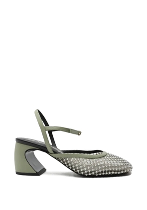 3.1 Phillip Lim Mary Jane embellished ankle-strap pumps - Green