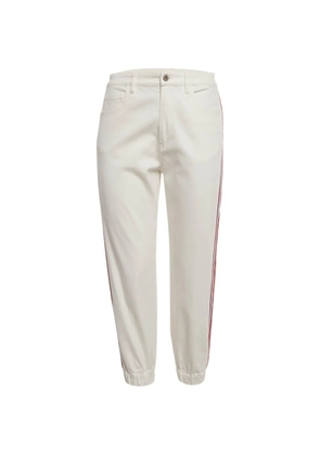 Miu Miu Pre-Owned strip-detail jeans - Neutrals