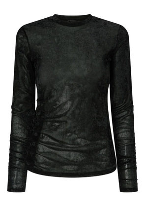 PINKO fine-knit T-shirt - Black