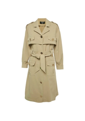 Balmain Pre-Owned belted trench coat - Neutrals