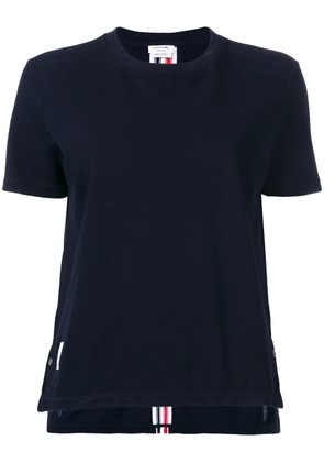 Thom Browne RWB stripe relaxed piqué T-shirt - Blue