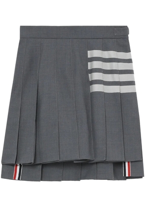 Thom Browne 4-Bar pleated miniskirt - Grey