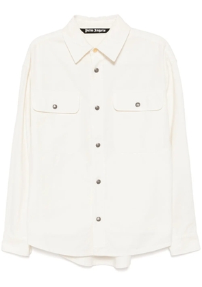 Palm Angels cotton overshirt - Neutrals