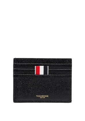 Thom Browne pebbled-leather card holder - Black