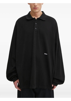 032c long-sleeved graphic-print sweatshirt - Black