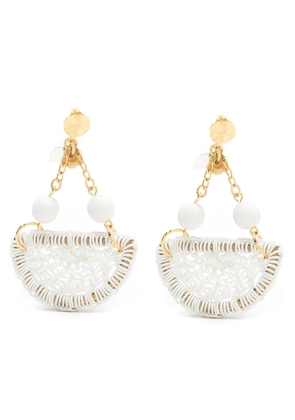 Amir Slama Bijoux crochet earrings - White