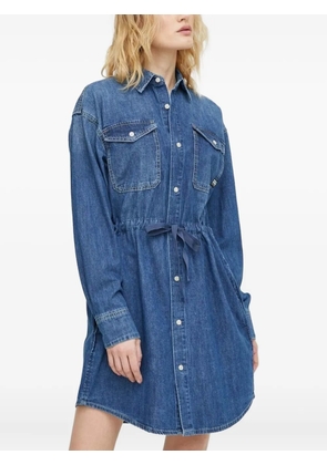 G-Star RAW denim drawstring shirt mini dress - Blue