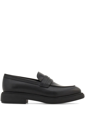 Ferragamo Caligola leather loafers - Black