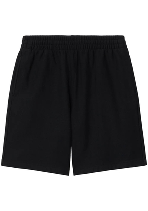 Burberry logo-appliqué cotton shorts - Black