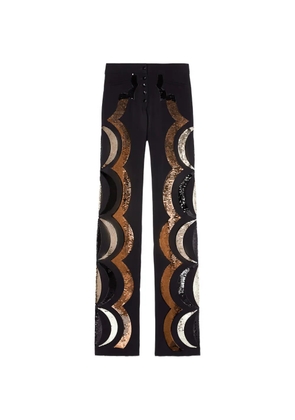 PUCCI sequin-embellished straight-leg trousers - Black