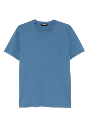 TOM FORD embroidered-logo T-shirt - Blue