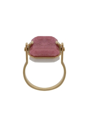 Aliita deco stone ring - Gold