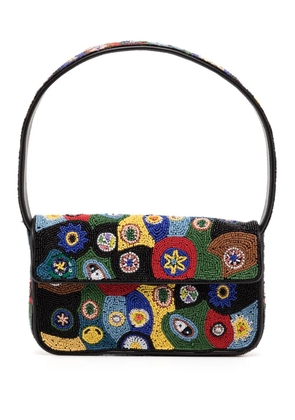 STAUD bead-embellished shoulder bag - Black