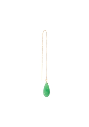 Uzerai Edits chrysoprase pull-through earring - Metallic
