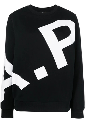 A.P.C. logo-print sweatshirt - Black