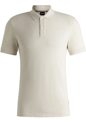 BOSS cotton polo shirt - Neutrals