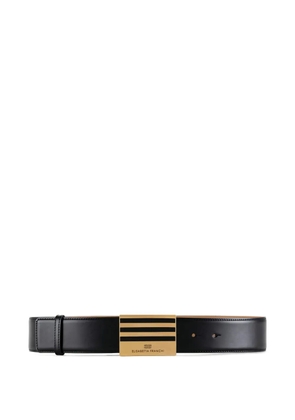 Elisabetta Franchi logo-detail buckle belt - Black