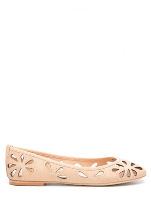 Sarah Chofakian leather ballerinas - Neutrals