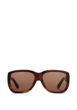 GANNI x Ace & Tate Antonio rectangle-frame sunglasses - Brown