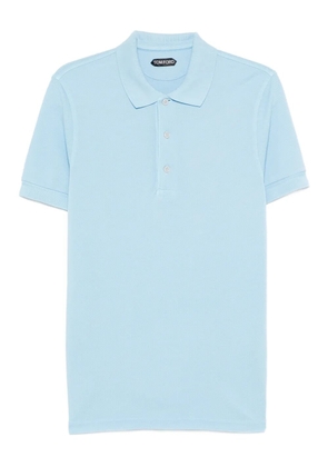 TOM FORD buttoned polo shirt - Blue