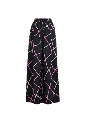 Essentiel Antwerp patterned drawstring trousers - Black