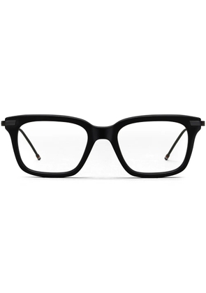 Thom Browne Eyewear rectangular-frame metal glasses - Black