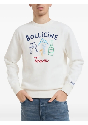 MC2 Saint Barth embroidered crew-neck sweater - White