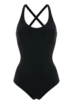 Amir Slama criss-cross swimsuit - Black