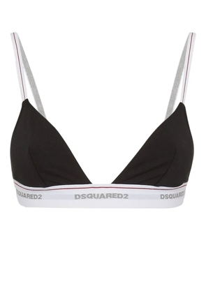 DSQUARED2 triangle-cup jersey bra - Black