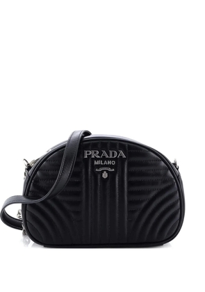 Prada Pre-Owned Dome Diagramme Quilted Leather Small crossbody bag - Black