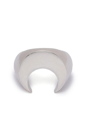 Marine Serre crescent-moon polished ring - Silver
