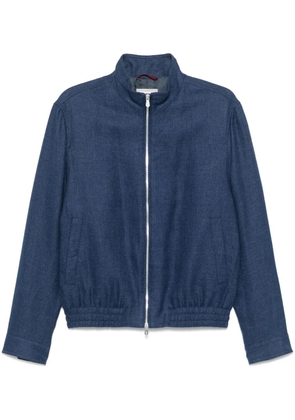 Brunello Cucinelli twill jacket - Blue