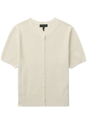 rag & bone short-sleeve knit cardigan - Neutrals