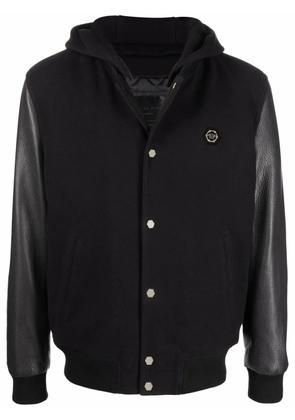 Philipp Plein long-sleeve bomber jacket - Black