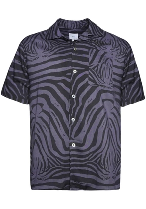 RHUDE Zebra-print short-sleeve shirt - Grey