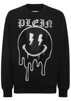 Philipp Plein Smile rhinestone-embellished sweatshirt - Black