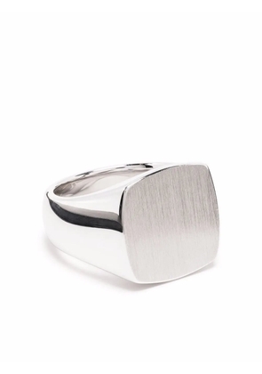 Tom Wood Cushion Satin square ring - Silver