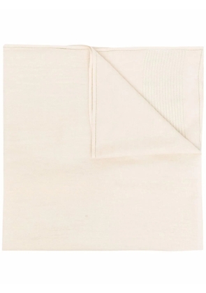 John Galliano Pre-Owned 1990s perforated cashmere knitted scarf - Neutrals