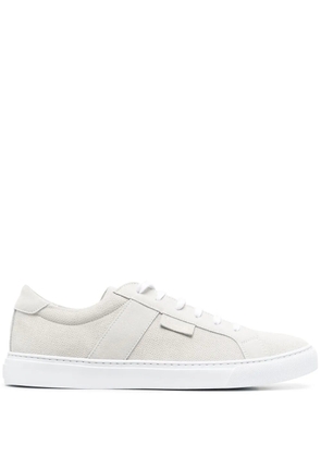 Billionaire low top leather sneakers - White