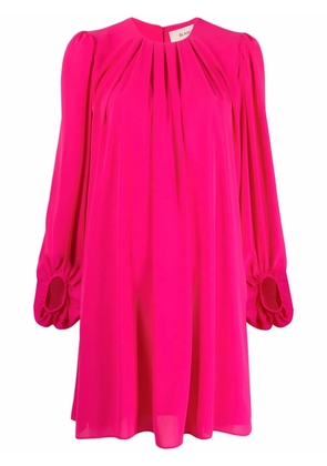 Blanca Vita gathered-detail shift dress - Pink