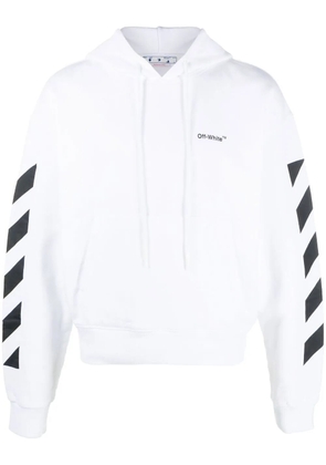 Off-White Diag-stripe cotton hoodie