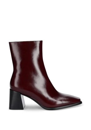 Jeffrey Campbell Sherpal leather ankle boots - Red