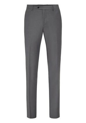 Philipp Plein straight-leg wool-blend trousers - Grey