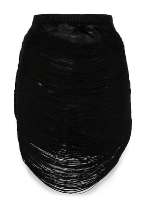 The Attico multi-strings mini skirt - Black