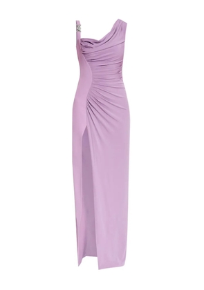 Versace Medusa '95 draped midi dress - Purple